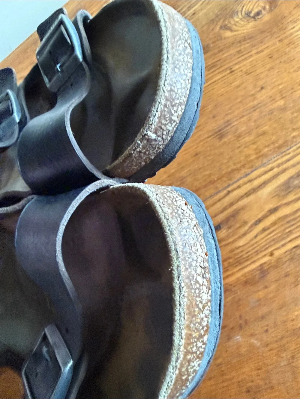 Birkenstock Arizona Men's Double-Buckle Slide Sandals in Black